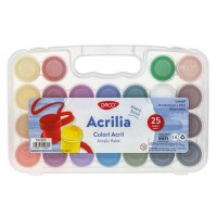 Set 25 culori acrilice 20ml Daco Acrilia