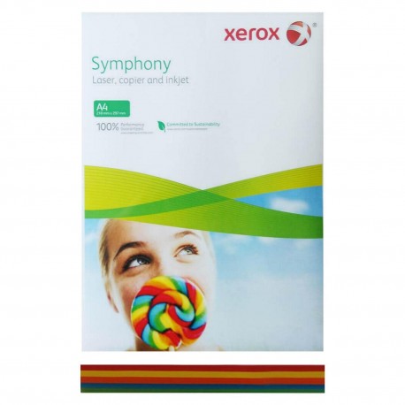Hartie Xerox A4 color, 5x50 coli, mix intens