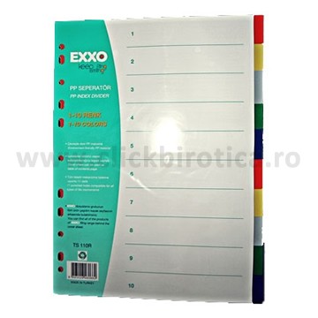 Separatoare plastic color 10 buc./set, EXXO