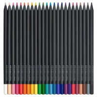 Creioane colorate Faber-Castell 24 culori Black Edition