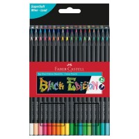 Creioane colorate Faber-Castell 36 culori Black Edition