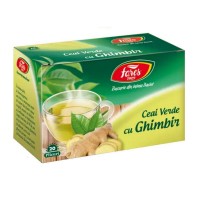 Ceai verde cu ghimbir 20 de plicuri/cutie Fares
