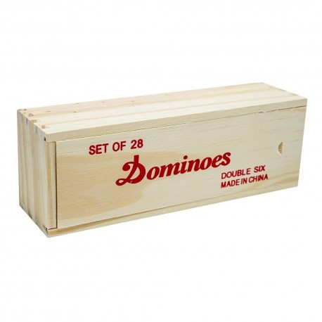 Domino in cutie din lemn
