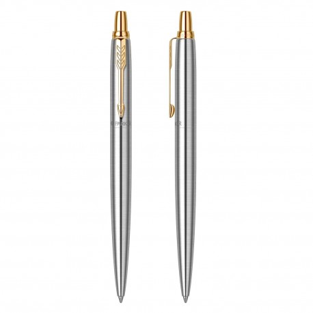 Set cadou stilou si pix Parker Jotter Royal Stainless Steel Gold