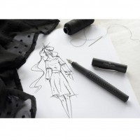 Set stilou+pix Faber-Castell Grip 2011 negru