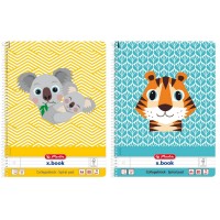 Caiet A4 80 file cu spirala Herlitz Cute Animals dictando