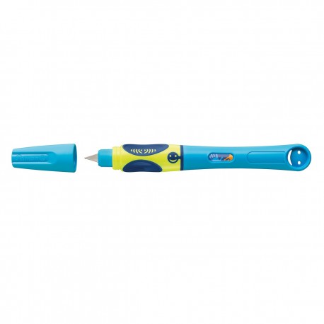 Stilou Pelikan Griffix pentru dreptaci, blister Neon Fresh Blue