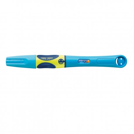 Stilou Pelikan Griffix pentru dreptaci, blister Neon Fresh Blue