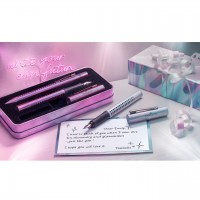Set cadou stilou+pix Faber-Castell Grip 2011 Glam Violet