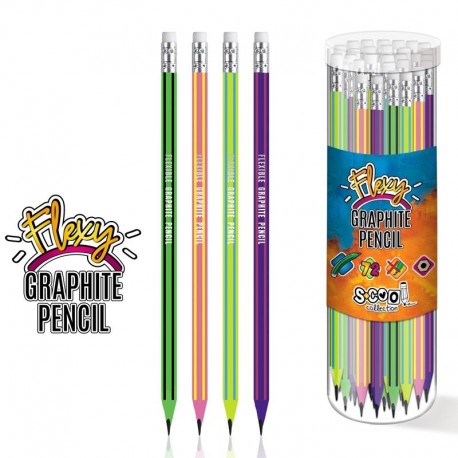 Creion HB flexibil cu radiera, S-Cool