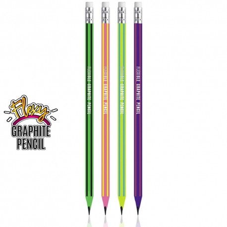 Creion HB flexibil cu radiera, S-Cool