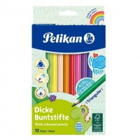 Creioane color Pelikan 12 culori groase