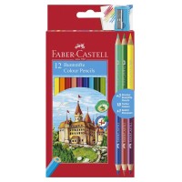Creioane colorate Faber-Castell 12+3 culori
