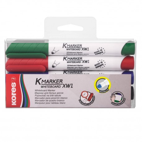 Marker whiteboard Kores set 4