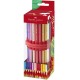 Creioane colorate acuarela Faber-Castell Grip Rollup 18 culori + ascutitoare