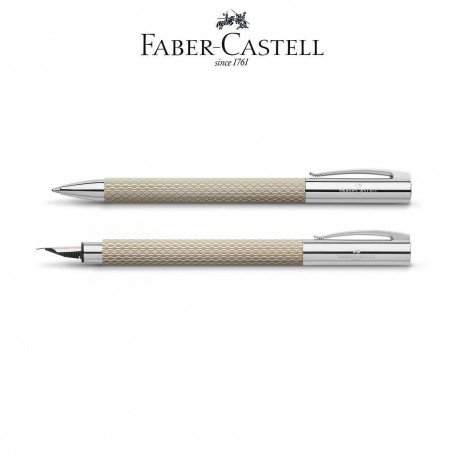 Set stilou+pix Faber-Castell Ambition OpArt White Sand