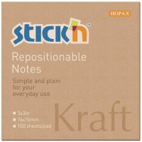 Notes adeziv 76x76 mm, 100 file, Stick'n Kraft