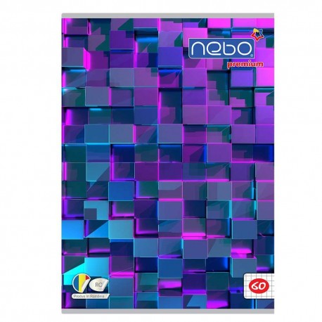 Caiet A4 60 file premium, hartie 80g/mp, Nebo