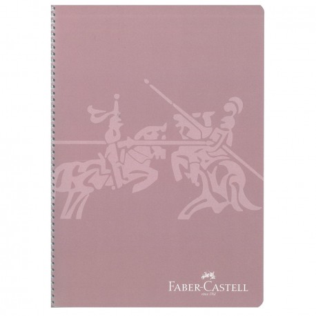 Caiet A4 100 file cu spirala, coperta plastic, velin, Faber-Castell Knights