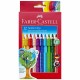 Creioane colorate Faber-Castell Grip Jumbo set 12 culori