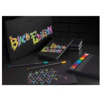 Creioane colorate Faber-Castell 36 culori Black Edition, cutie metal