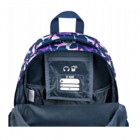 Rucsac ergonomic St.Right Cosmic Cats BP58 (9-11 ani)