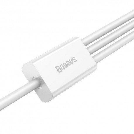 Cablu de date USB la USB Type-C + Lightning + Micro-USB, 3,5A, 1,5m, Baseus Superior Series