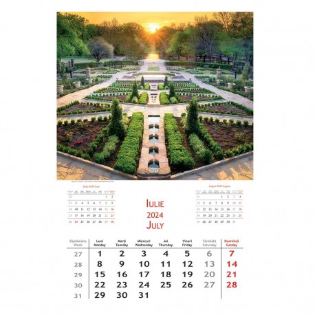Calendar 2024 cu imagini, 31x48cm - Gradini