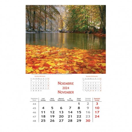 Calendar 2024 cu imagini, 31x48cm - Peisaje