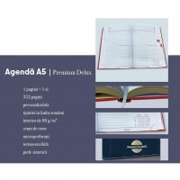 Agenda Herlitz Premium Deluxe Teano A5 zilnica datata 2024