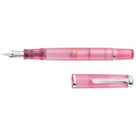 Set cadou stilou Pelikan M205 Rose Quartz cu cerneala Edelstein