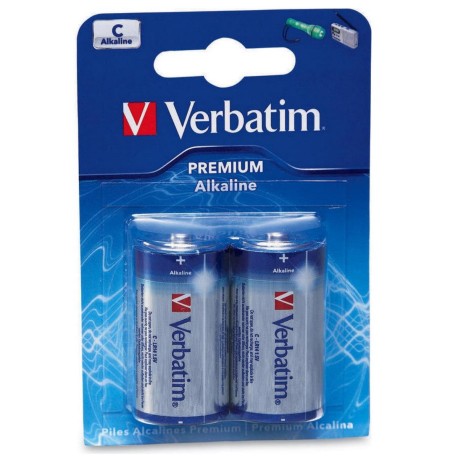 Baterie Verbatim Premium Alkaline tip C (R14), set 2 bucati