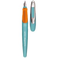 Stilou ergonomic Herlitz my.pen turcoaz-portocaliu