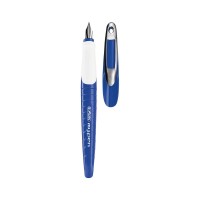 Stilou ergonomic Herlitz my.pen albastru-alb