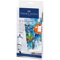 Culori acrilice set 12 buc., 20 ml, Faber-Castell