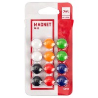 Magneti diametru 15mm, 12 buc./set, Deli