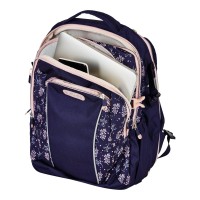 Rucsac Herlitz Ultimate Blossom, 3 compartimente, 11-15 ani