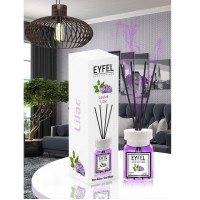 Odorizant de camera Eyfel Diffuser Liliac 120 ml, cu betisoare