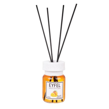 Odorizant de camera Eyfel Diffuser Mango 120 ml, cu betisoare