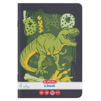 Caiet A5, 48 file, Herlitz Dino Mania, FSC