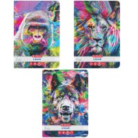 Caiet A4, 60 file, Herlitz Color Animals, hartie 70 g/mp, FSC