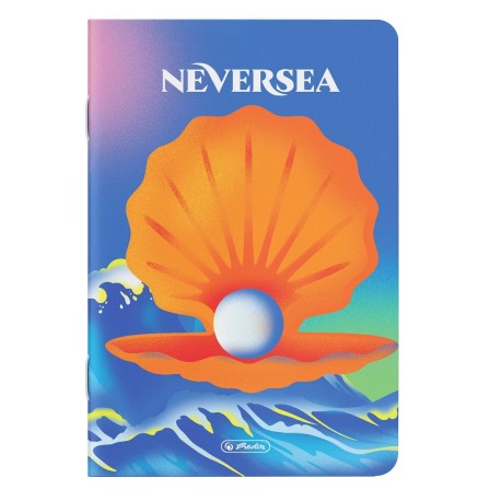 Caiet A4, 80 file, Herlitz Neversea, hartie 70g/mp, FSC