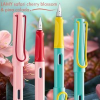 Stilou Lamy Safari Summer 2024 Cherry Blossom & Pina Colada