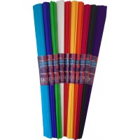 Hartie creponata 0,5x2m, set 10 culori, Color Arte