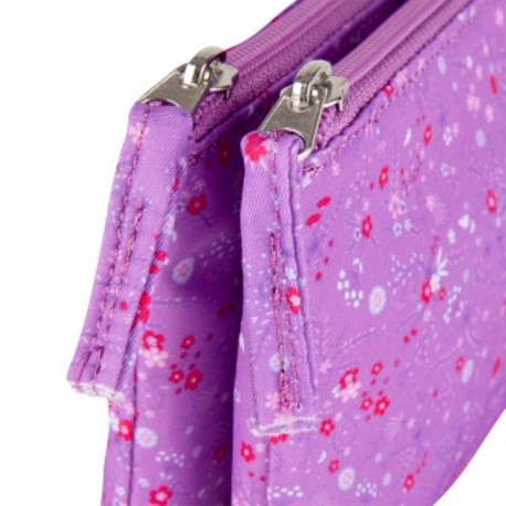 Penar tip etui cu 2 compartimente Oxford Floral