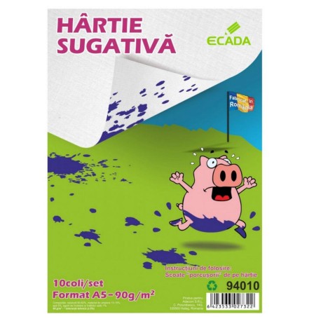 Hartie sugativa A5, 10 buc./set, Ecada