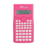 Calculator stiintific 240 functii Deli 1710 albastru/roz