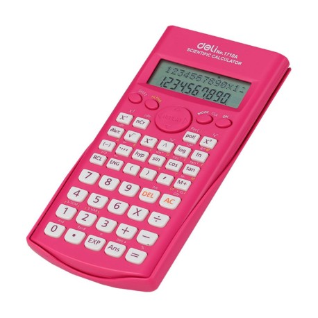 Calculator stiintific 240 functii Deli 1710 albastru/roz