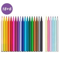 Carioca set 18+6 culori Faber-Castell Unicorn