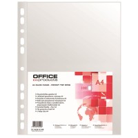 File protectie cristal A4, 50 microni, 100 buc./set, Office Products